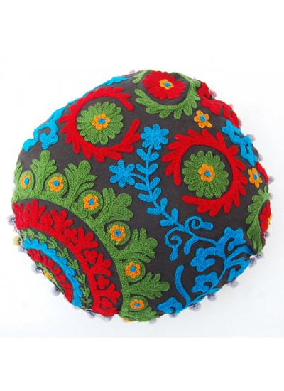 Christmas Decor Woolen Embroidered Pillow Cases, Indian Cushion Cover