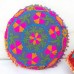 Indian Vintage Ethnic Suzani Embroidered Cotton Handmade Floral Printed Cushion Cover Traditional Pillow Cases