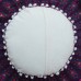 Round Mandala Embroidered Cushion Cover, Suzani Indian Pillow Cases