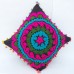 Pom Pom Uzbek Decorative Pillow Cases Handmade Suzani Embroidery Cushion Cover 