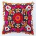 Suzani Embroidered Ethnic Indian Handmade Traditional Cushion Cover Floral Printed Pillow Cases