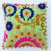 Vintage Handmade Suzani Cushion Cover Indian Decorative Embroidered Pillow Cases