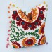 Designer Suzani Embroidered Cushion Cover Indian Handmade Traditional Pillow Cases