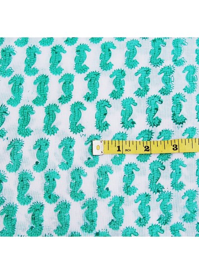 Indian Beautiful Handmade Floral Printed Sewing & Craft Fabric Traditional Hand Block Print