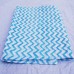Hand Block Print Indian Handmade Beautiful Zig Zag Printed Traditional Voile Fabric