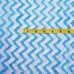 Hand Block Print Indian Handmade Beautiful Zig Zag Printed Traditional Voile Fabric