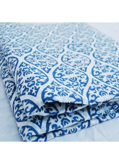 Handmade Floral Printed Running Sewing Fabric Beautiful Indian Hand Block Print 