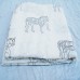 Indian Handmade Beautiful Black Horse Running Printed White Cotton Fabric Traditional Hand Block Print