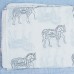 Indian Handmade Beautiful Black Horse Running Printed White Cotton Fabric Traditional Hand Block Print