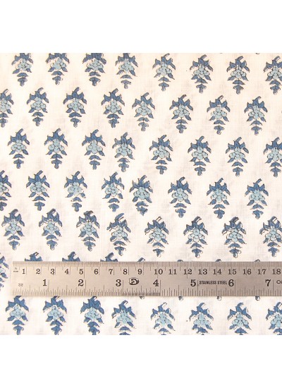 Indian Handmade Beautiful Floral Printed Hand Block Print Sewing Natural Cotton Fabric