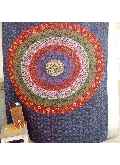 Indian Mandala Tapestry Wall Hanging Bohemian Home Dorm Decor Bedding Bedspread