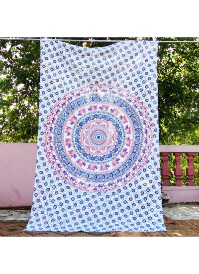 Indian Hippie Bohemian Bedspread Wall Hanging Indian Mandala Tapestry