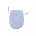 100pcs Round Pom Pom Cotton Jewelry Pouches Small Christmas Gift Bags 