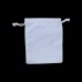 100pcs White Drawstring Cotton Pouches Handmade Small Bags