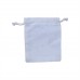 100pcs White Drawstring Cotton Pouches Handmade Small Bags