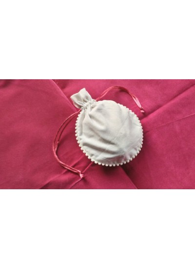 Beautiful Pink Drawstring Cotton Pouches, Indian Jewelry Gift Small Bags