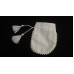 White Drawstring Cotton Bags, Indian Small Jewelry Pouches