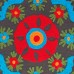 Embroidered Pillow Cases Handmade Floral Printed Cushion Cover Pom Pom Uzbek 