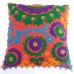 Handmade Cotton Pillow Cases Indian Suzani Embroidered Throw Decorative Cushion Cover