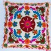 Handmade Suzani Embroidered Floral Printed Indian Pillow Cases 