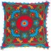 Indian Handmade Cotton Pillow Cases Suzani Embroidered Throw Decorative Cushion Cover