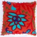 Indian Handmade Suzani Embroidered Pillow Cases Floral Printed Cushion Cover