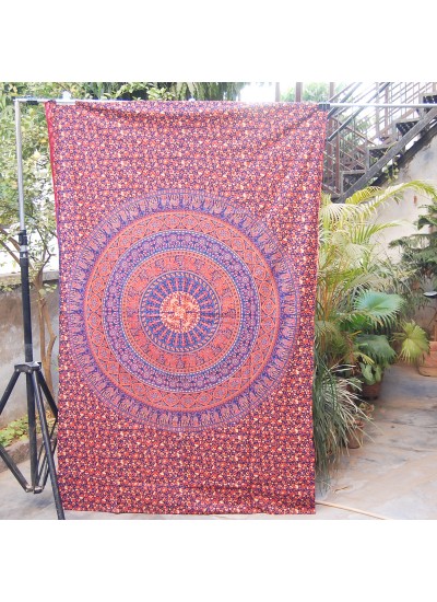 Indian Home Decor Mandala Tapestry  Wall Hanging  Hippie Throw Bohemian Twin Bedspread 