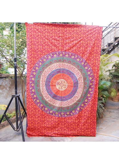 Home Decor Indian Mandala Tapestry Bedding Bohemian Dorm Decor Wall Hanging Bedspread 