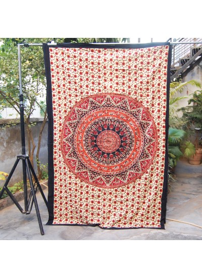 Indian Bedding Bohemian Tapestry Wall Hanging Mandala Beach Throw Bedspread 