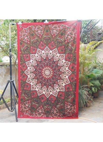 Hippie Wall Hanging Star Mandala Tapestries Bohemian Beach Throw Home Decor Bedspread 