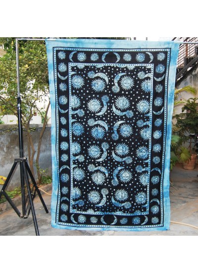Indian Hippie Beach Throw Bohemian Wall Hanging Sun Moon Tapestry Home Decor Bedspread